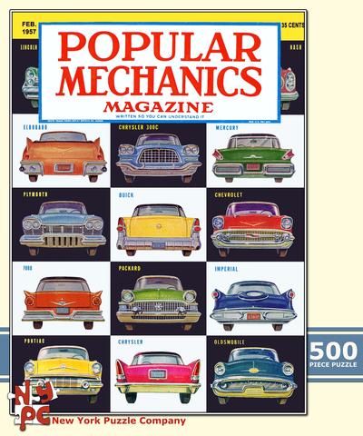 Classic Cars - February 1957 (Popular Mechanics) Car Jigsaw Puzzle